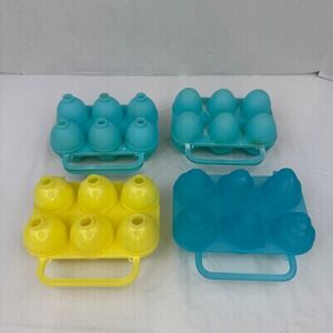 Vintage 3 Jell-O Easter Egg Textured Gelatin Mold Plastic Jell-O Jigglers